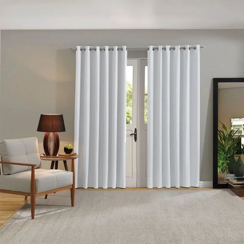 Cortina Blackout Comfort 4,20 X 2,50m Branco/unico - BELLA JANELA