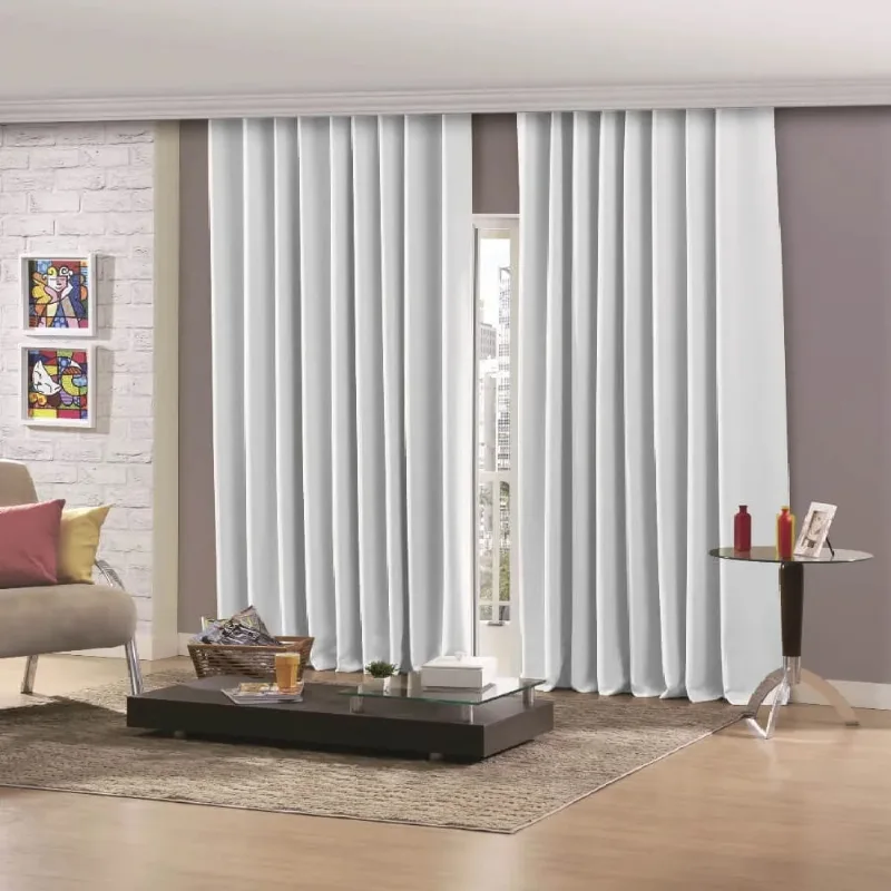 Cortina Confort Inove Blackout Tec 3,00 X 2,78m Branco/unico - BELLA JANELA
