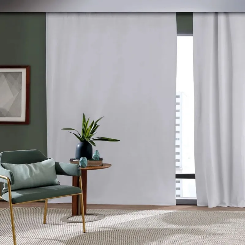 Cortina Inove Comfort Blackout Tecido 4,00 X 2,80m Natural - BELLA JANELA