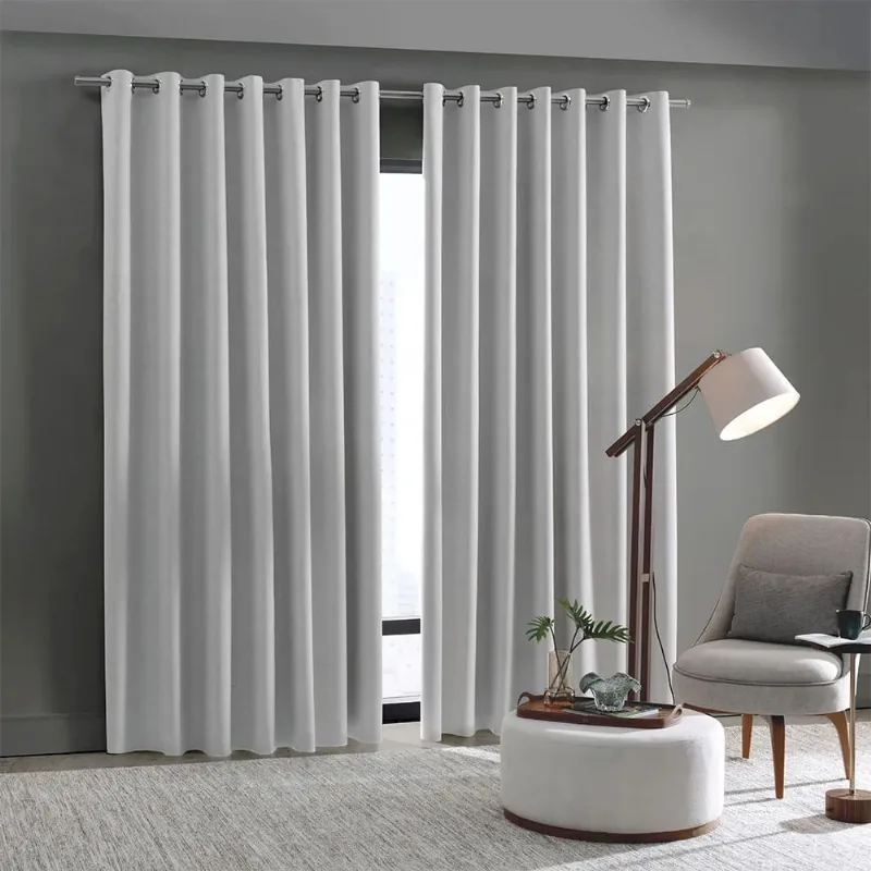 Cortina Linen Blackout Tecido 100% 4,20 X 2,50m Cinza/unico