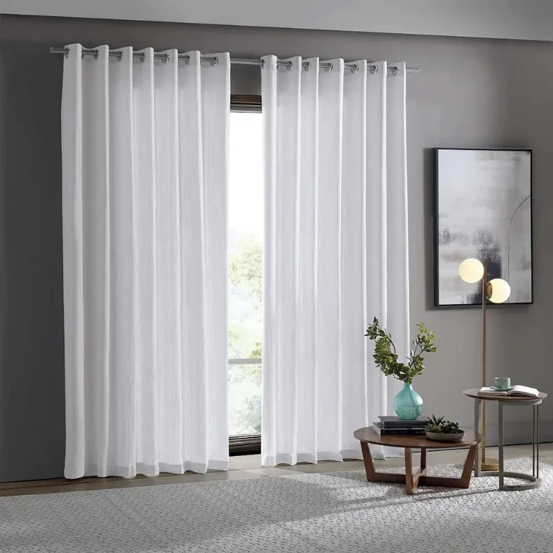 Cortina Rustica Lugo 4,2 X 2,5 - Bella Janela Branco - BELLA JANELA
