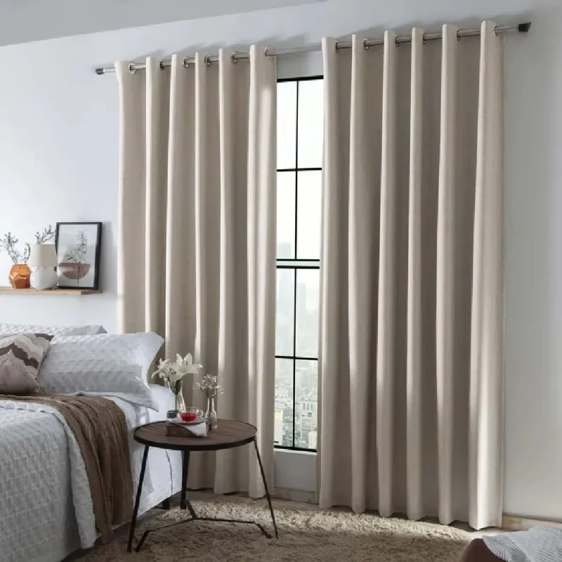 Cortina Linen Blackout Tecido 100% 3,00 X 1,70m Areia/unico - BELLA JANELA