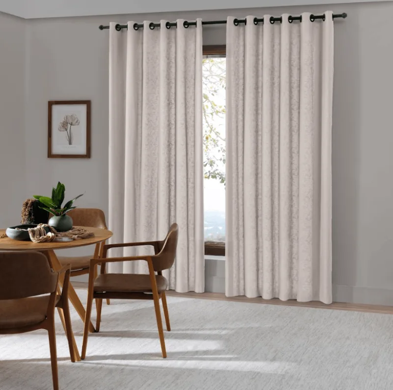 Cortina Bella Janela Corta Luz Uni 250x360 Rubi Design Areia - BELLA JANELA
