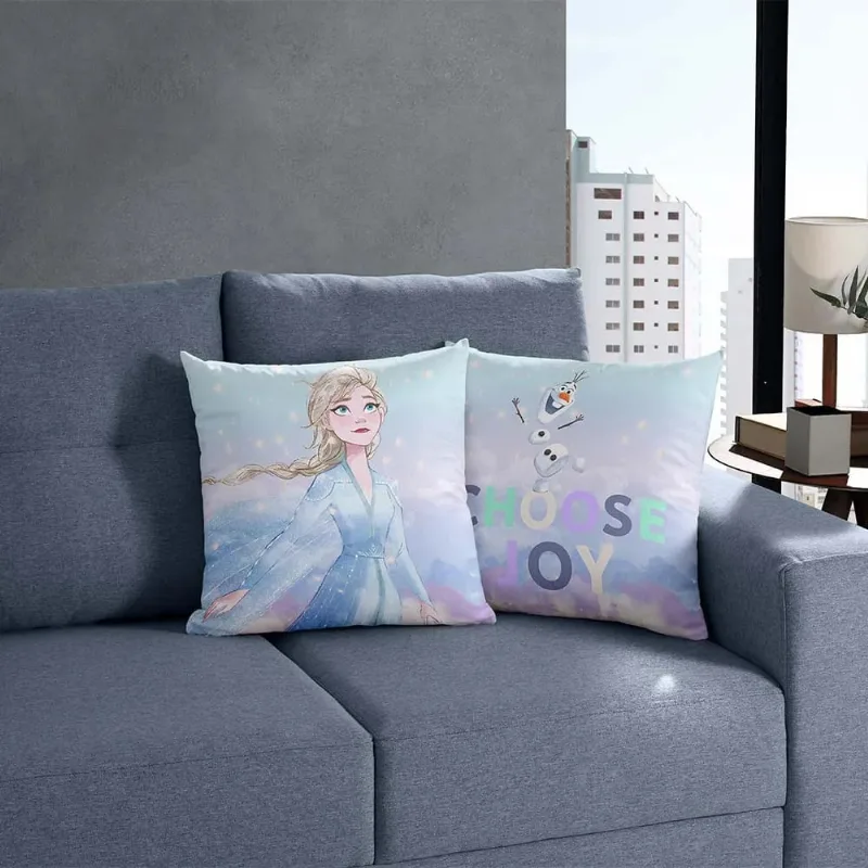 Capa de Almofada 45 X 45cm Frozen Elsa Snow/unico - BELLA JANELA