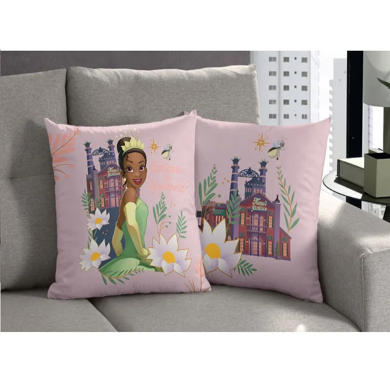 Capa de Almofada 45 X 45cm Princesa Tiana/unico - BELLA JANELA