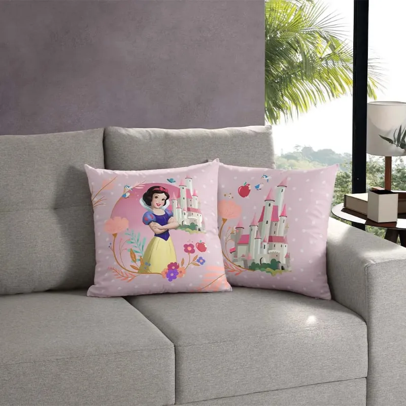 Capa de Almofada 45 X 45cm Princesa Branca de Neve/unico - BELLA JANELA