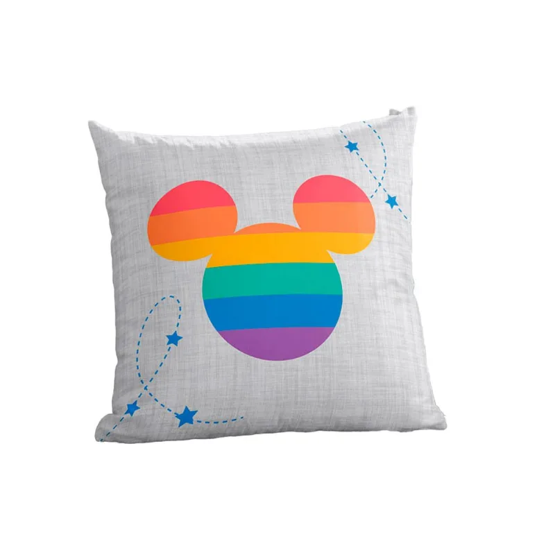 Capa De Almofada Bella&Co 45x45cm Mickey Rainbow (MP) - BELLA JANELA