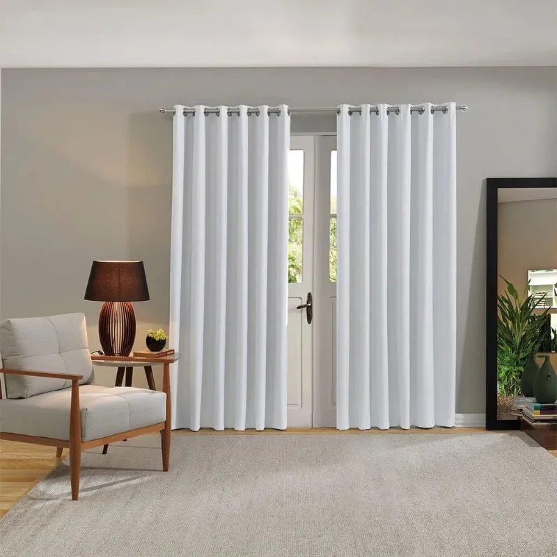 Cortina Confort Blackout Tecido 3,00 X 1,70m Branco/unico - BELLA JANELA