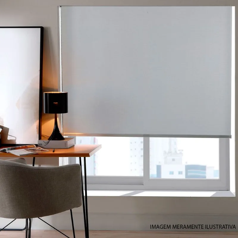 Persiana Rolo Bella&Co 120x160cm Blackout Cinza (MP) - BELLA JANELA