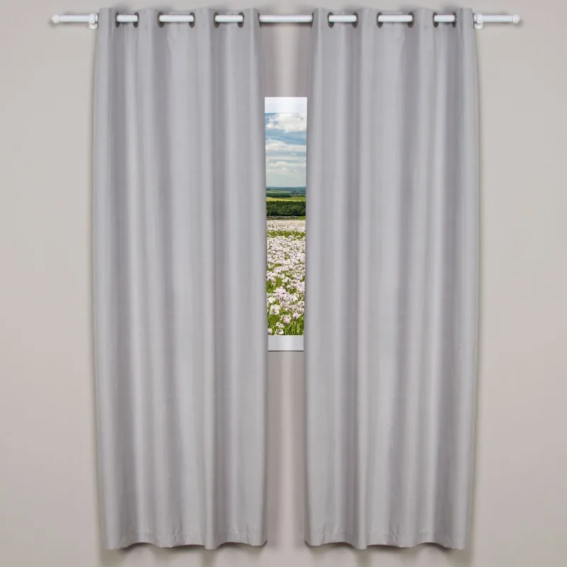 Cortina para Quarto e Sala 2,60X2,30 m Corta Luz Unika Havan Casa - Areia - BELLA JANELA