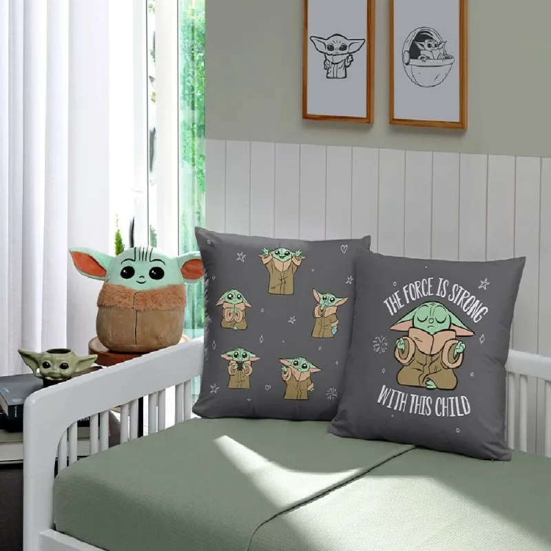Capa de Almofada 45 X 45cm Mandalorian Strong Child/unico - BELLA JANELA