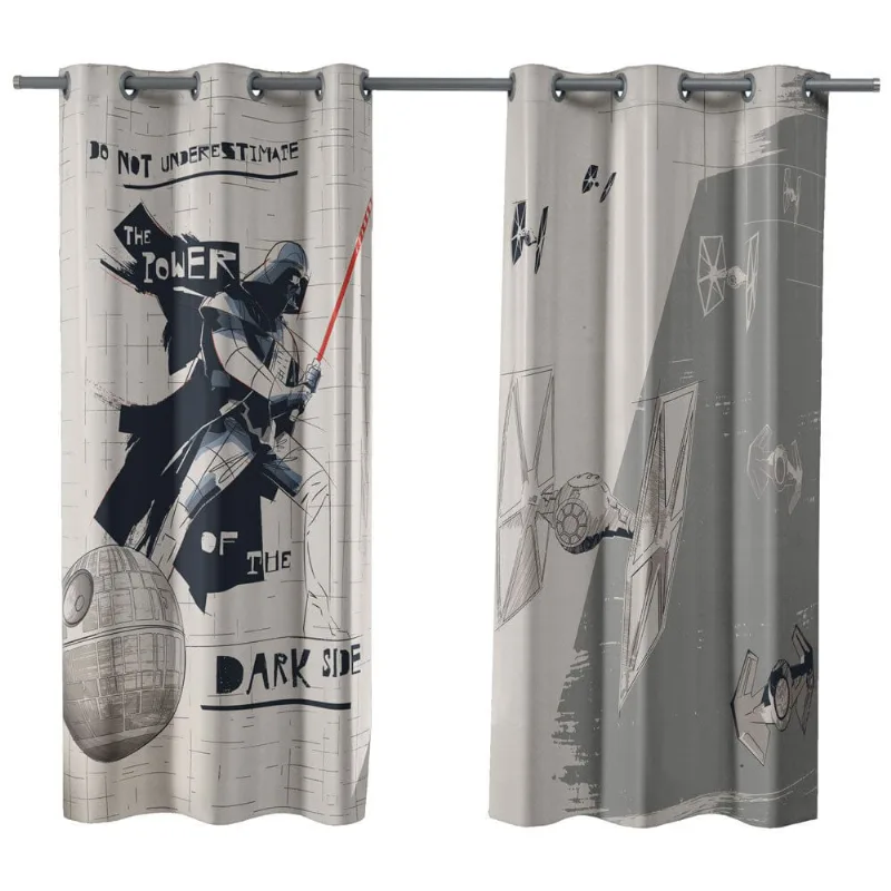 Cortina Bella & Co Corta Luz 240x170cm Star Wars Power Dark (MP) - BELLA JANELA