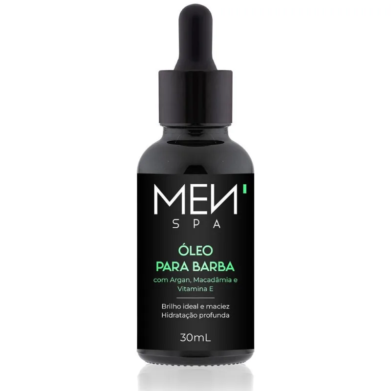 Óleo Para Barba Brilho Ideal E Maciez Com Argan 30Ml Menspa