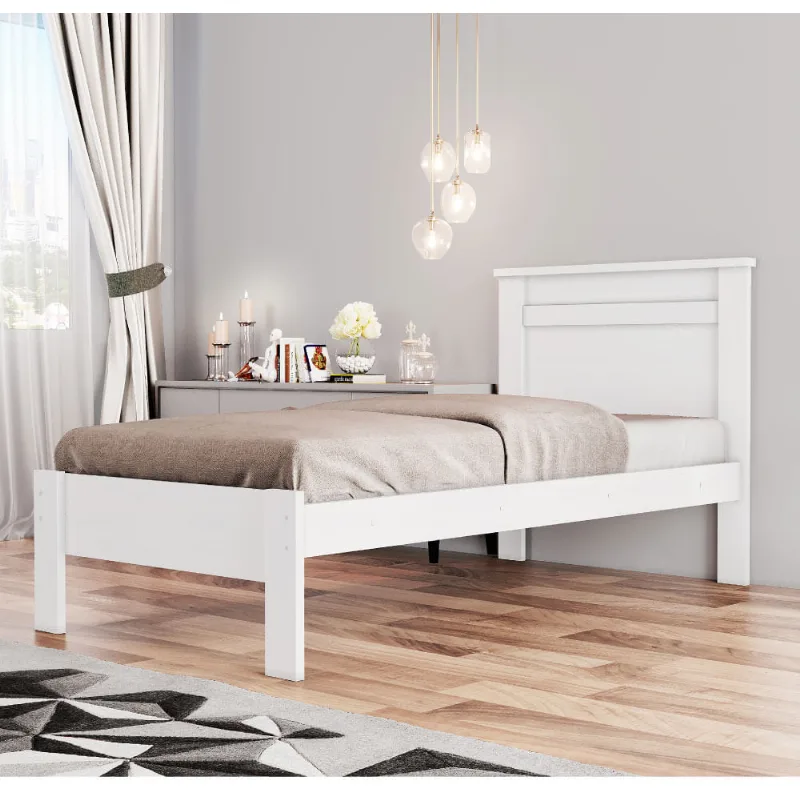 Cama Solteiro Ágata - Branco