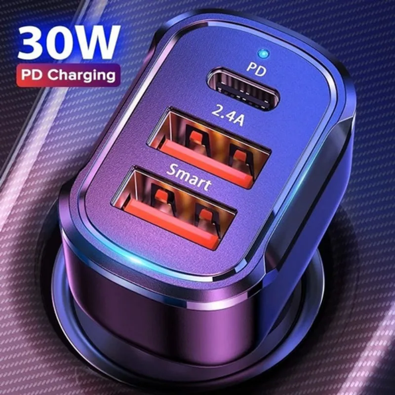 Carregador Veicular Turbo Pd 30w Qoovi Tipo C