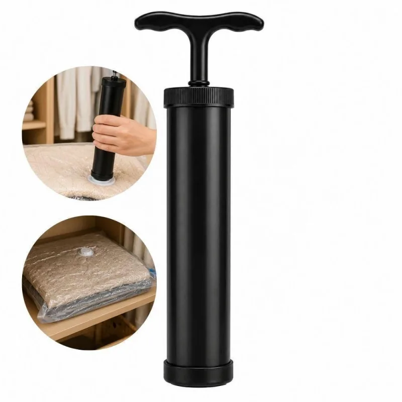Bomba de Vácuo Manual para Saco Organizador Plástico Retira Ar Roupas Viagem - OUTRAS - Agro