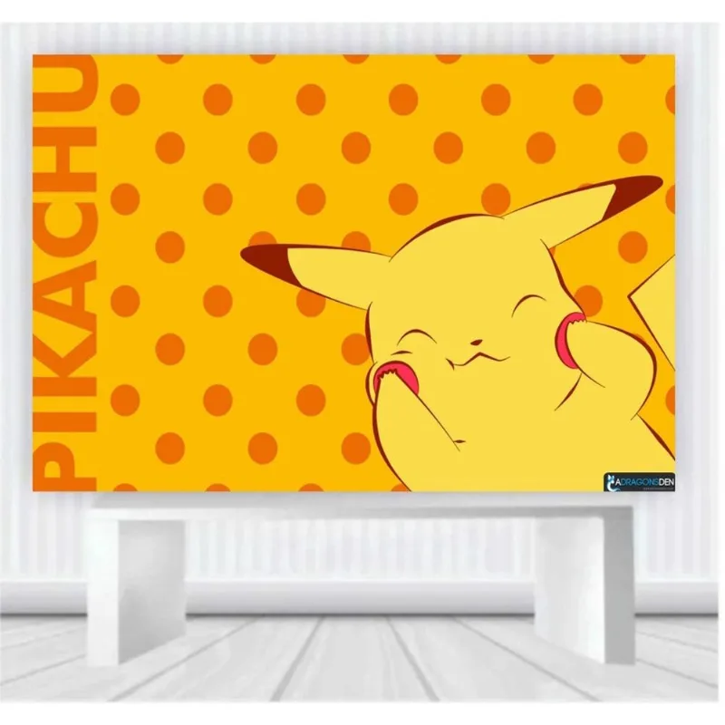 Painel de Festa Pokemon tamanho 100cm x 65cm P15