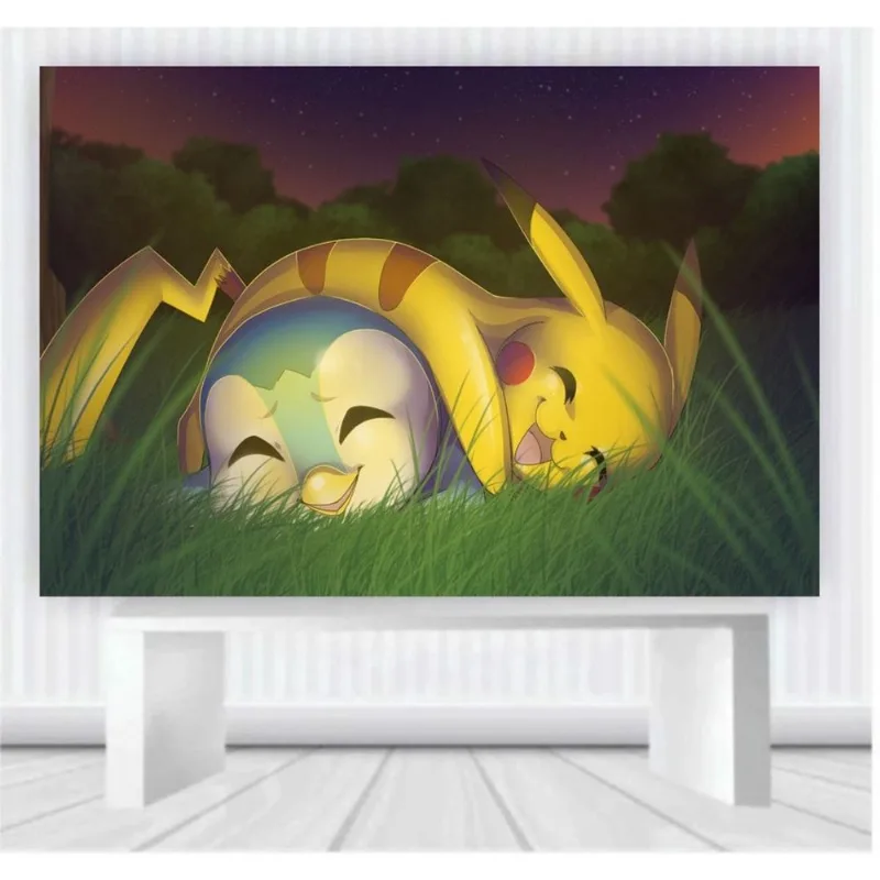 Painel de Festa Pokemon tamanho 100cm x 65cm P26