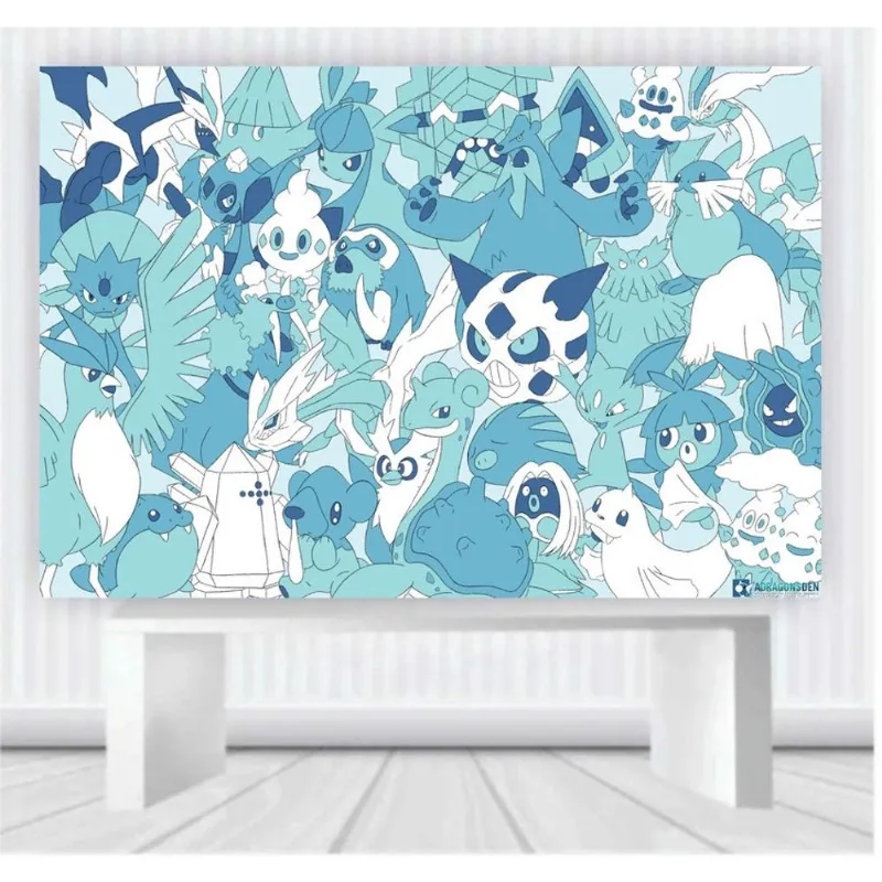 Painel de Festa Pokemon tamanho 100cm x 65cm P32