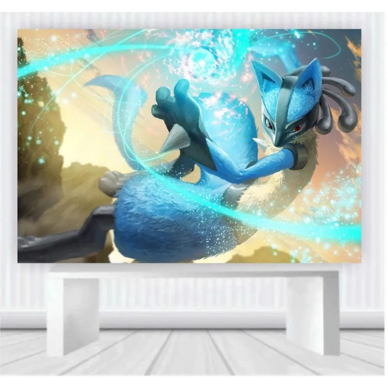 Painel de Festa Pokemon tamanho 100cm x 65cm P47
