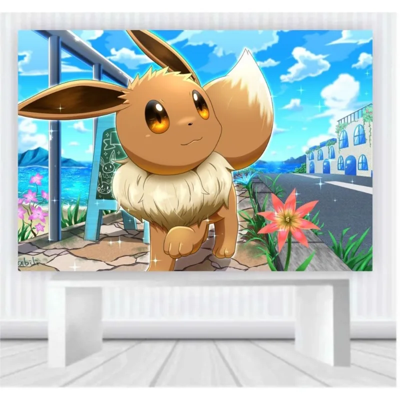 Painel de Festa Pokemon tamanho 100cm x 65cm P50
