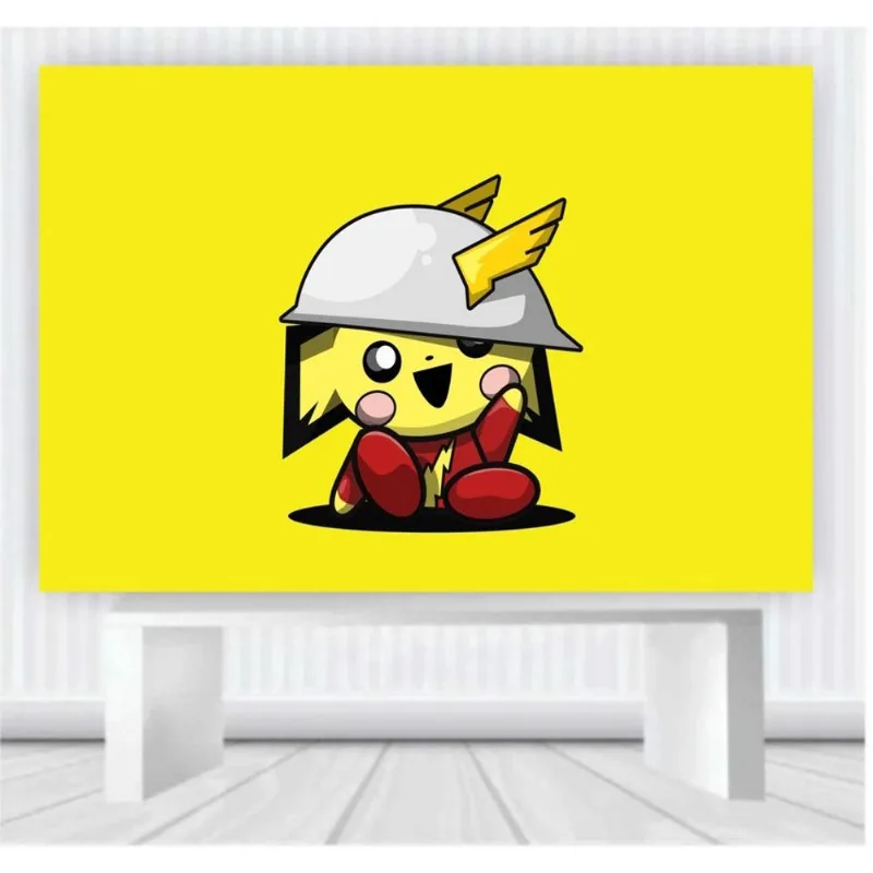 Painel de Festa Pokemon tamanho 100cm x 65cm P51