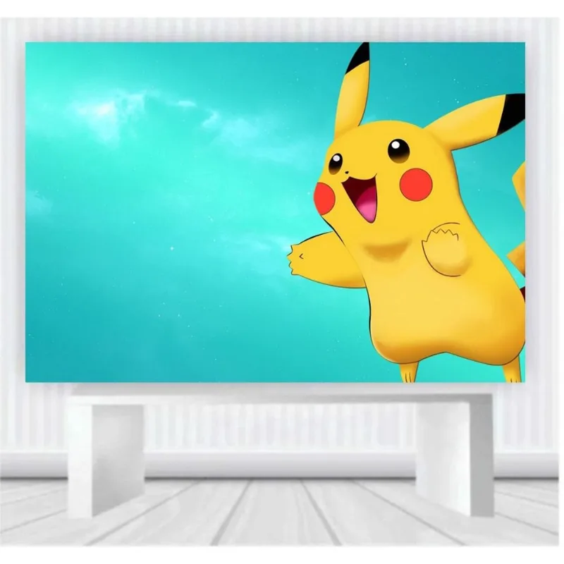 Painel de Festa Pokemon tamanho 100cm x 65cm P54