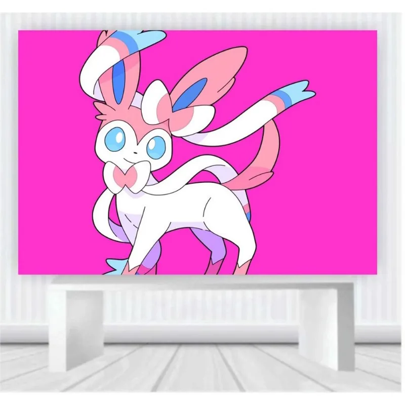 Painel de Festa Pokemon tamanho 100cm x 65cm P59