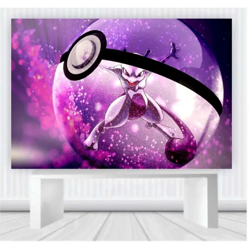 Painel de Festa Pokemon tamanho 100cm x 65cm P78