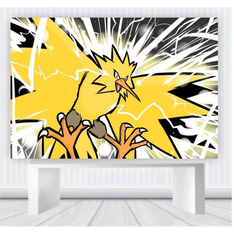 Painel de Festa Pokemon tamanho 100cm x 65cm P80