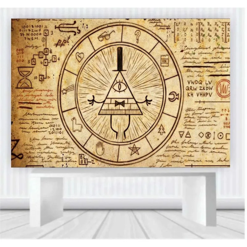 Painel de Festa Gravity Falls medida 100cm x 65cm P03
