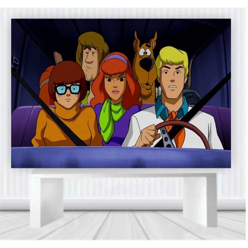 Painel de Festa Scooby tamanho 100cm x 65cm P19
