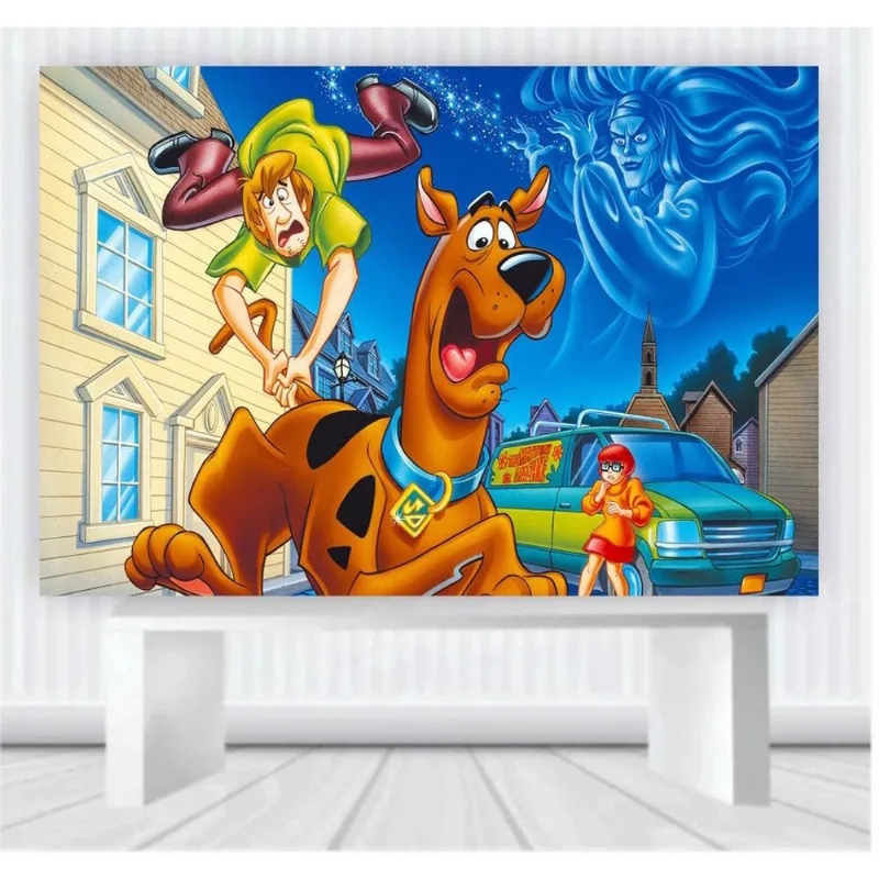 Painel de Festa Scooby tamanho 100cm x 65cm P22