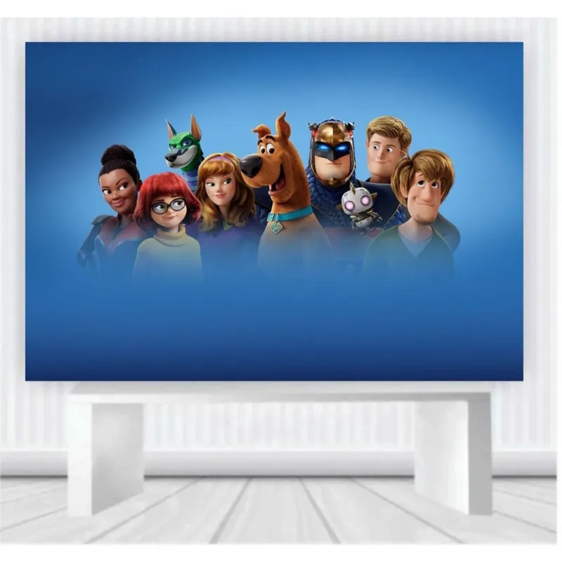 Painel de Festa Scooby tamanho 100cm x 65cm P23