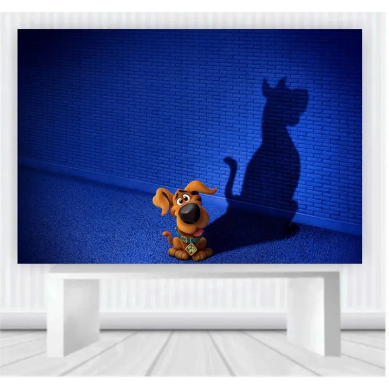 Painel de Festa Scooby tamanho 100cm x 65cm P25