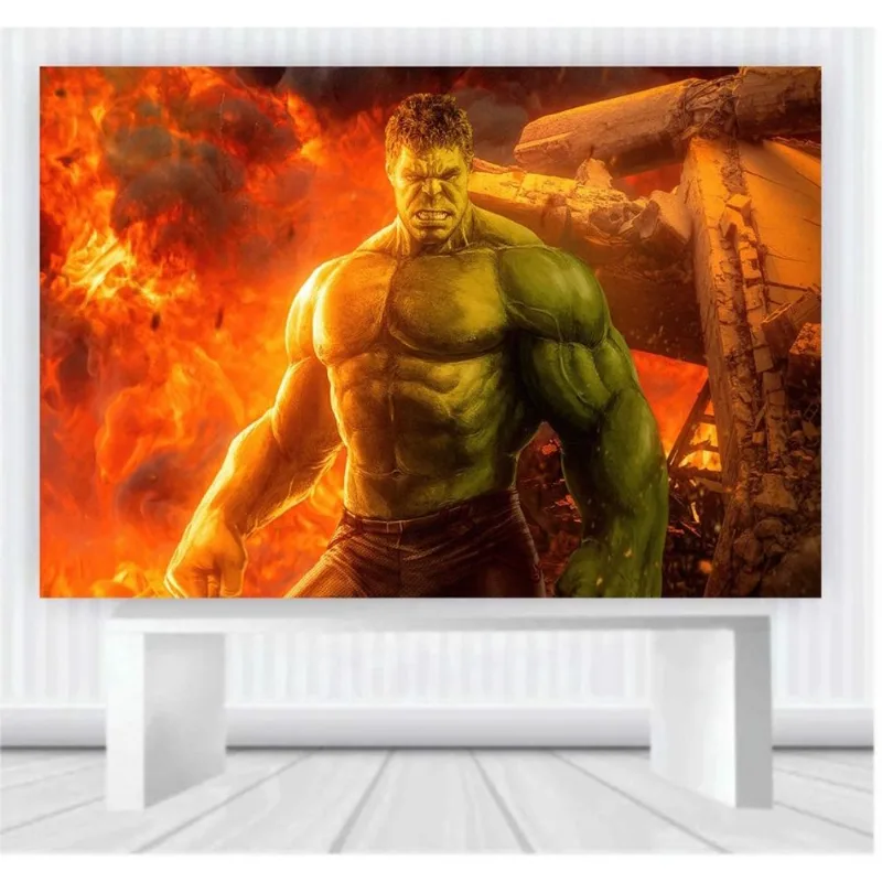 Painel de Festa Vingadores tamanho 100cm x 65cm P15