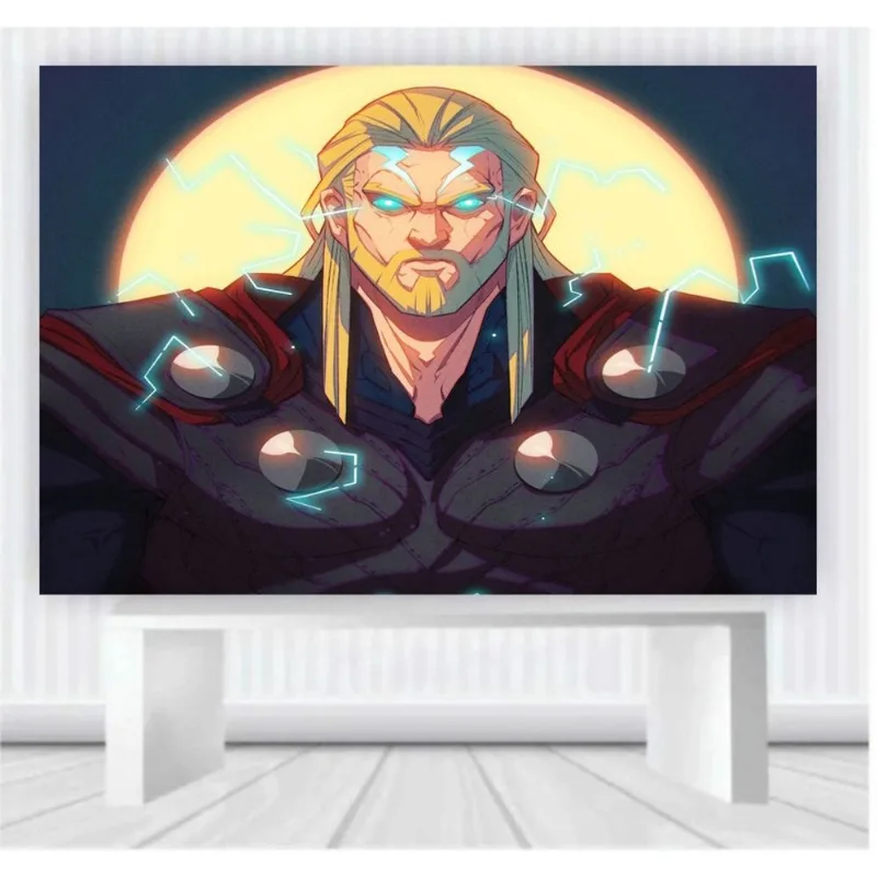 Painel de Festa Thor Vingadores tamanho 100cm x 65cm P2