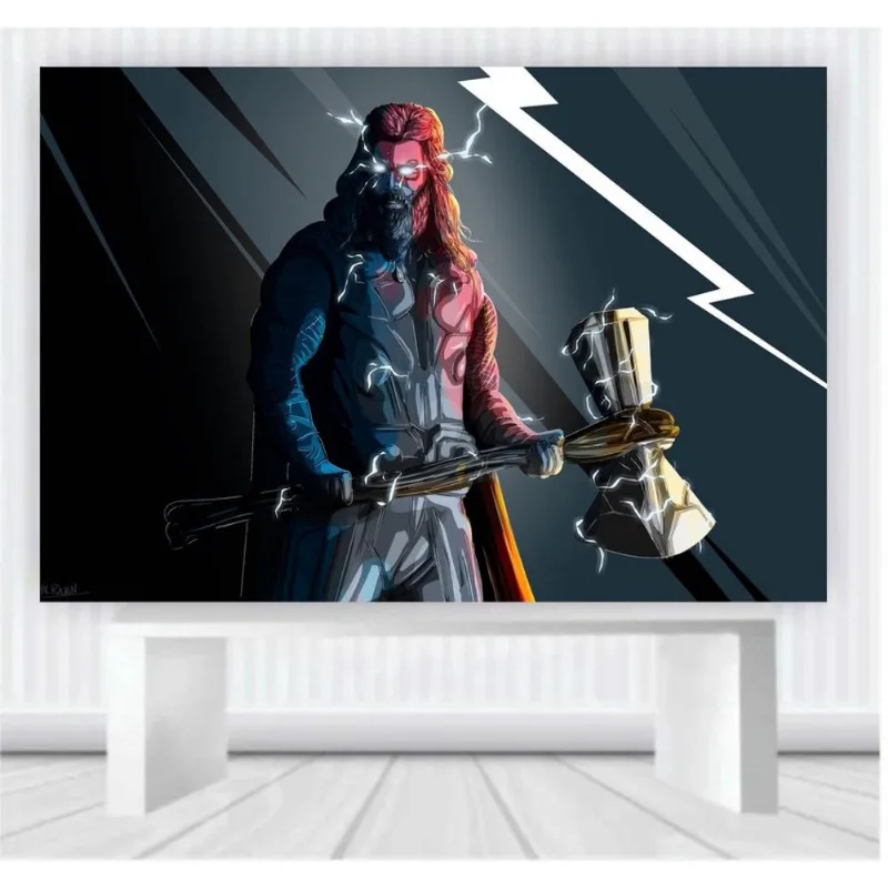 Painel de Festa Thor Vingadores tamanho 100cm x 65cm P5