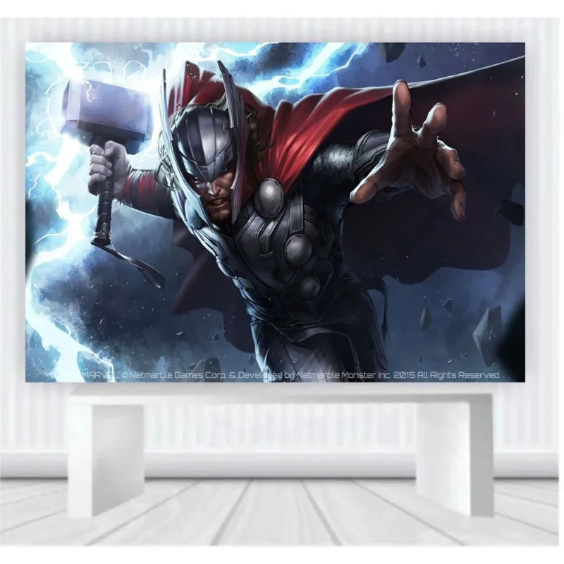Painel de Festa Thor Vingadores tamanho 100cm x 65cm P12