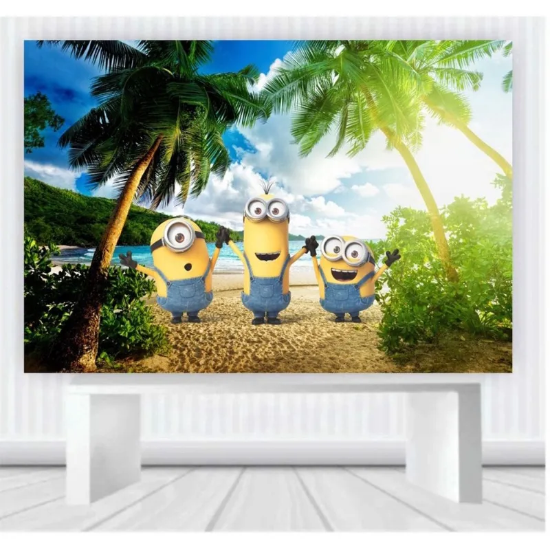 Painel de Festa Meu Malvado Mini medida 100cm x 65cm P17