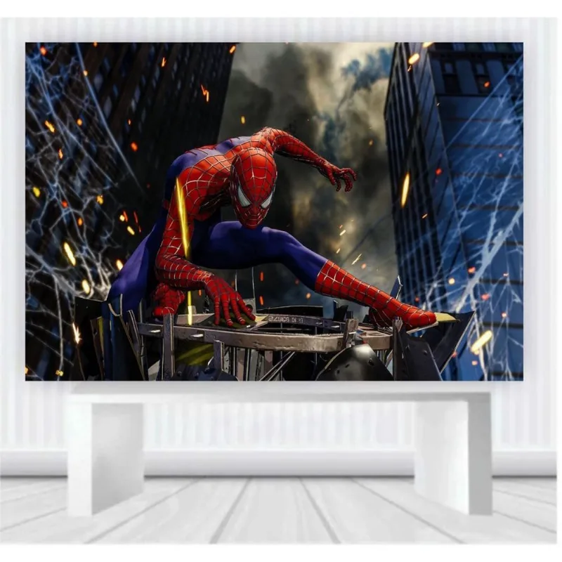 Painel em lona Homem Aranha (100x65cm) mod28