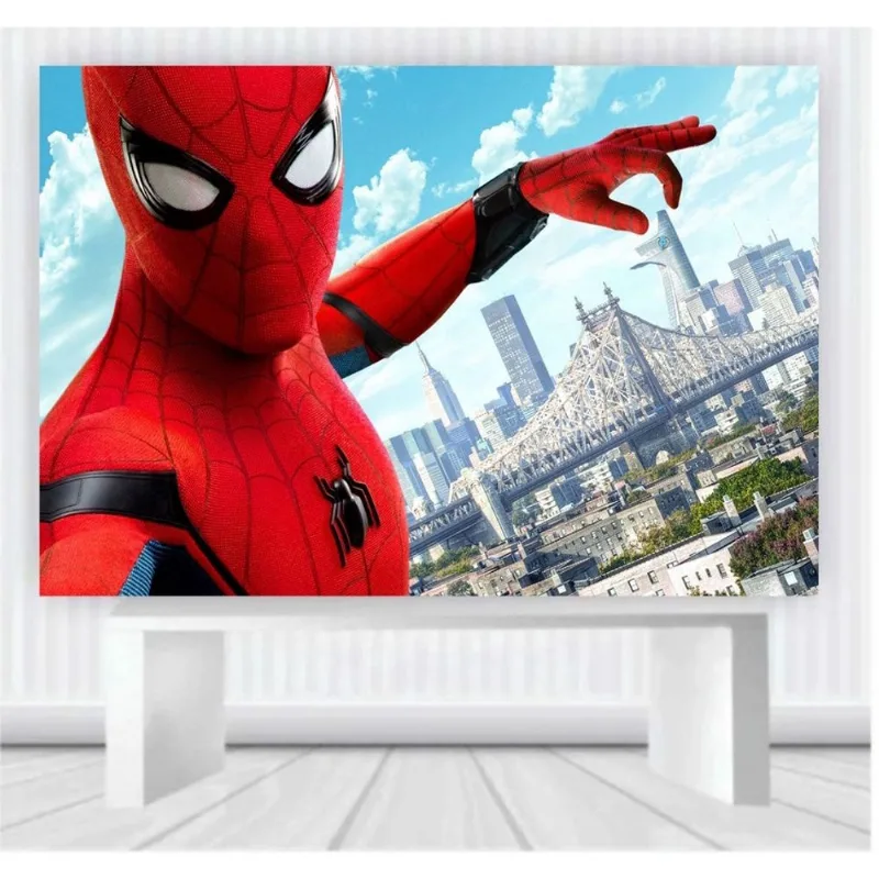 Painel em lona Homem Aranha (100x65cm) mod34