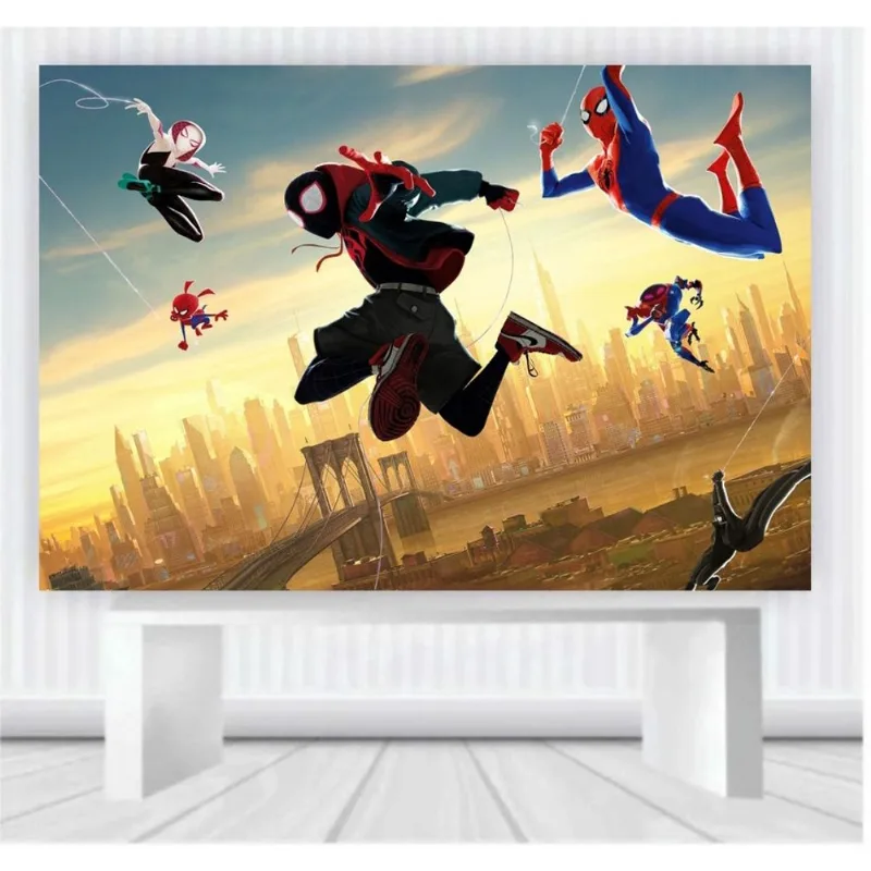 Painel em lona Homem Aranha (100x65cm) mod36