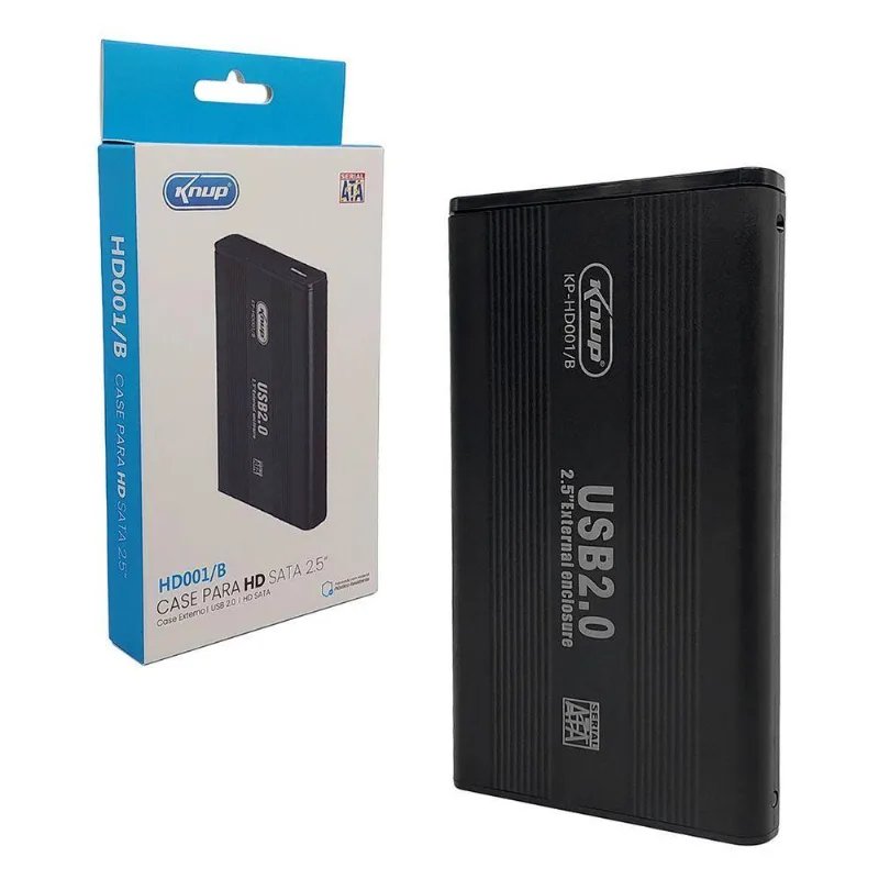 Gaveta Para Hd 2.5 Knup, Usb 2.0, Preto - Kp-hd001-b - KNUP