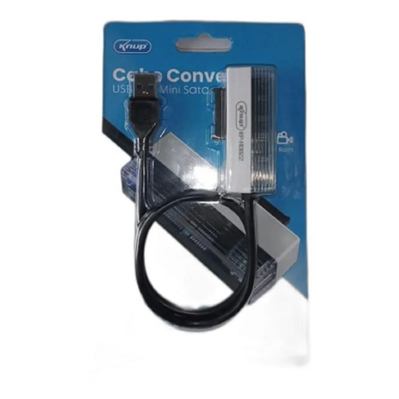 Cabo Adaptador Conversor Usb Mini Sata Knup Kp-Hd822 - KNUP