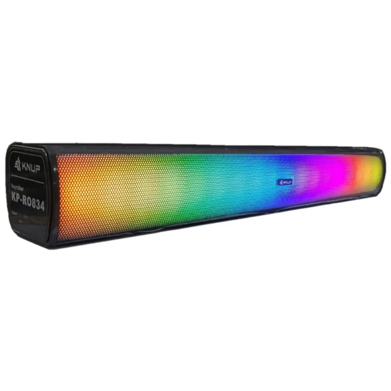 Caixa Som Soundbar Gamer Bluetooth Computador Pc Led Rgb 16W