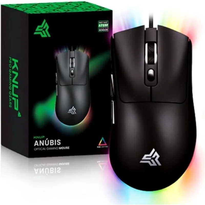 Mouse Gamer Ergonomico 7 Botões 400 A 7200 Dpi Usb Led Rgb Kp-mu021