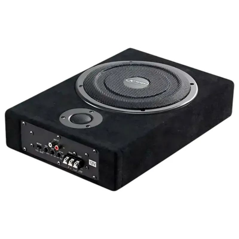 Caixa De Som Subwoofer Ativo Knup 8" 200W RMS Slim Com Controle KP-SC504 (MP) - KNUP