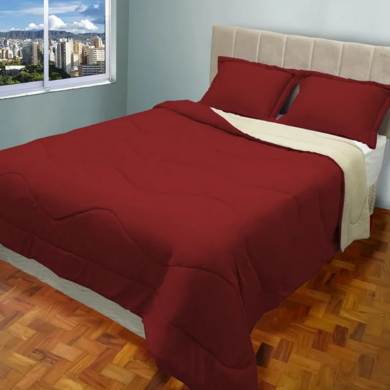Cobre Leito Malha Leve Verão Casal Dupla Face 220x240 Metros 3 Pçs Casa Dona