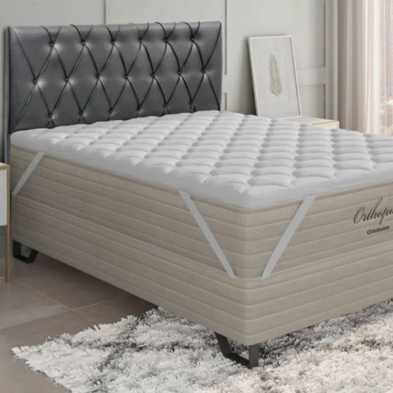 Pillow Top Ortobom 200 Fios Percal 100% Algodão Hipoalérgico